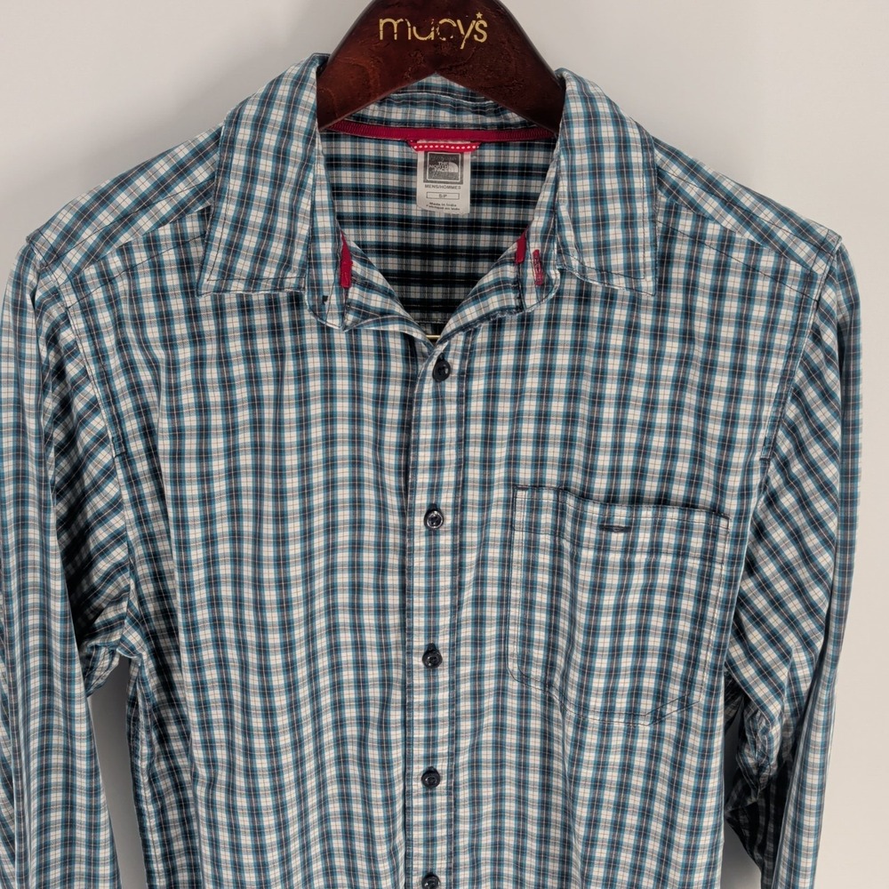 The North Face Plaid Long Sleeve Outdoor Comfy Button Up Shirt Multicolor Size S - Picture 6 of 8
